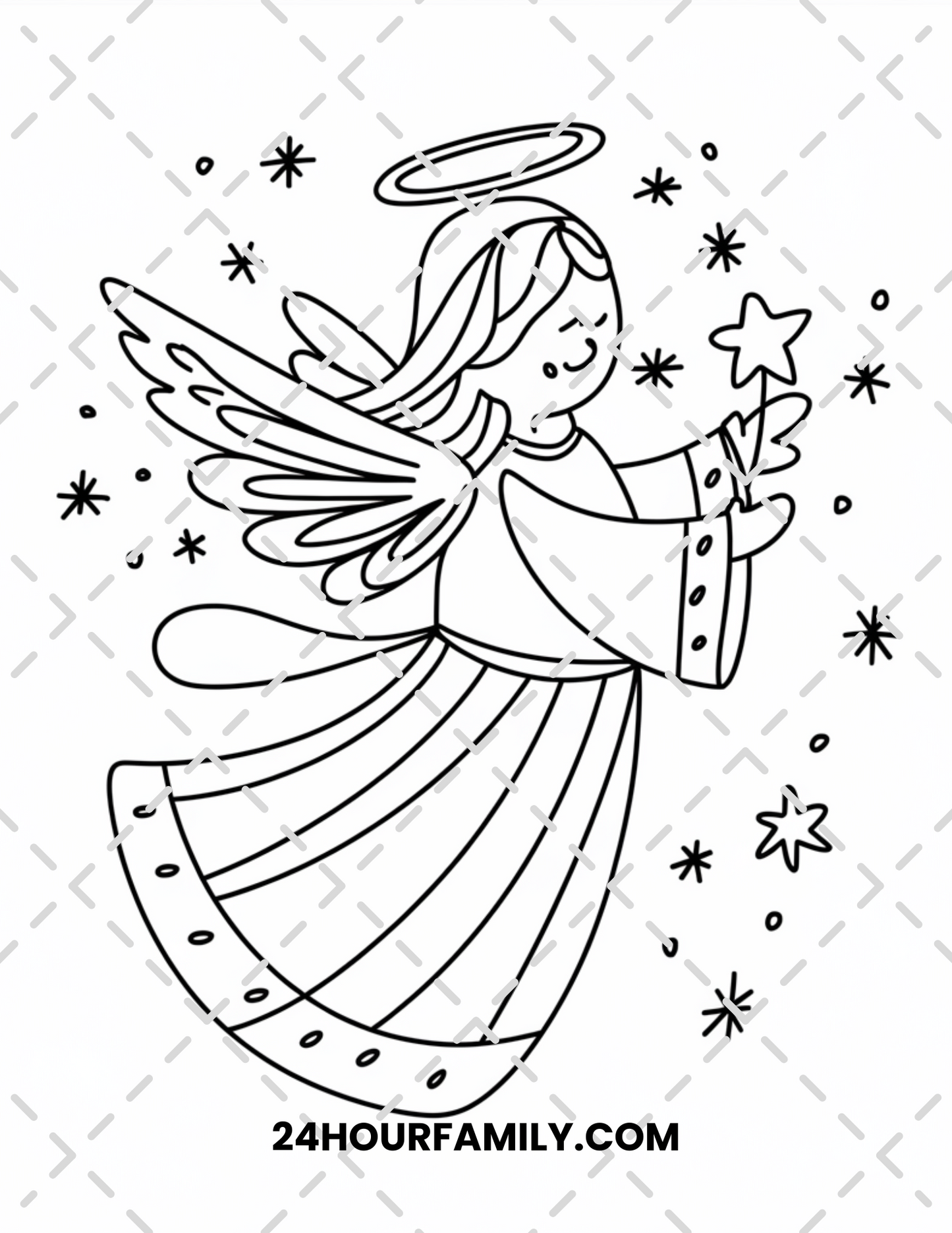 Angel Coloring Pages - 35 Pages