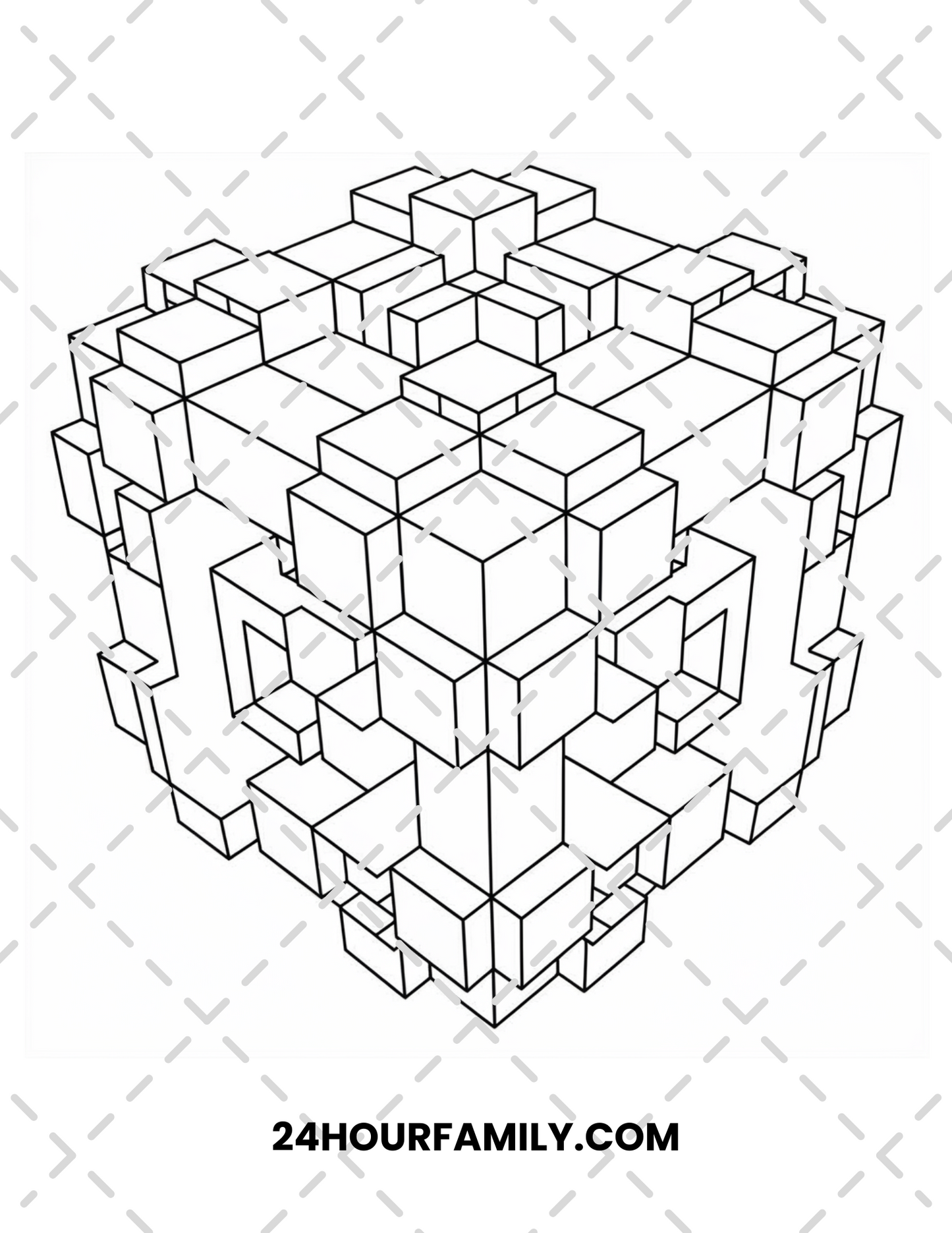 3d coloring pages