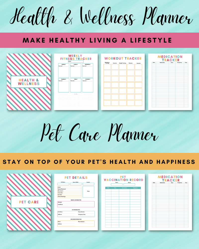 Home Management Binder - 124 Pages