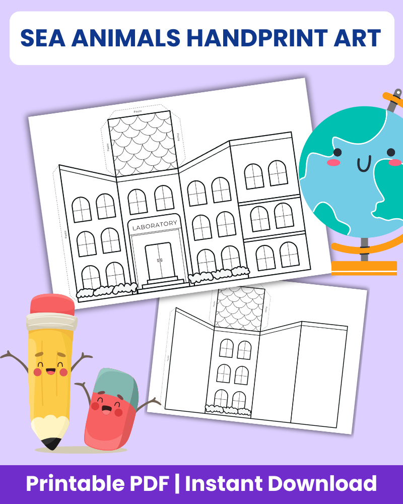 Build Back to school paper toy printable