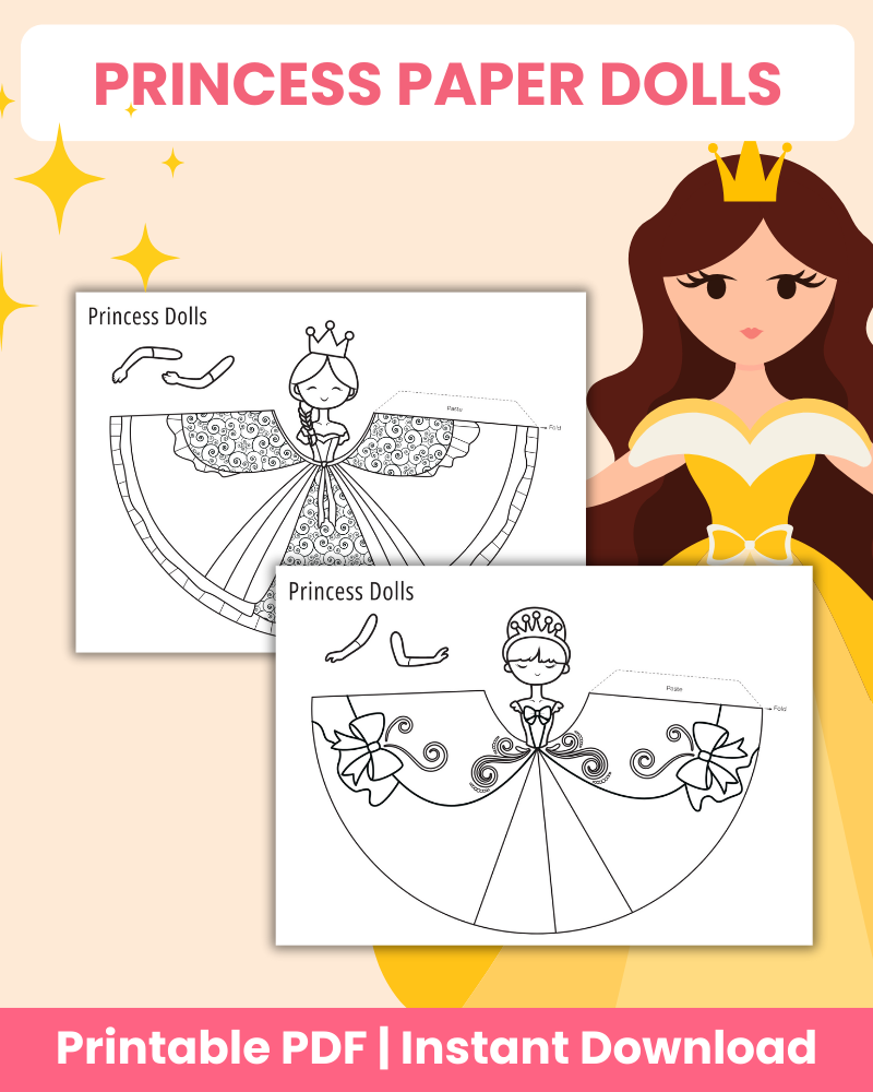 princess paper dolls printable