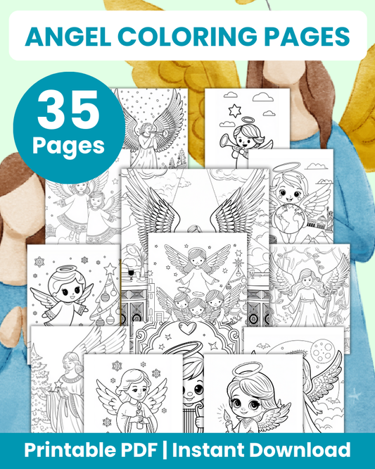 Angel Coloring Pages - 35 Pages