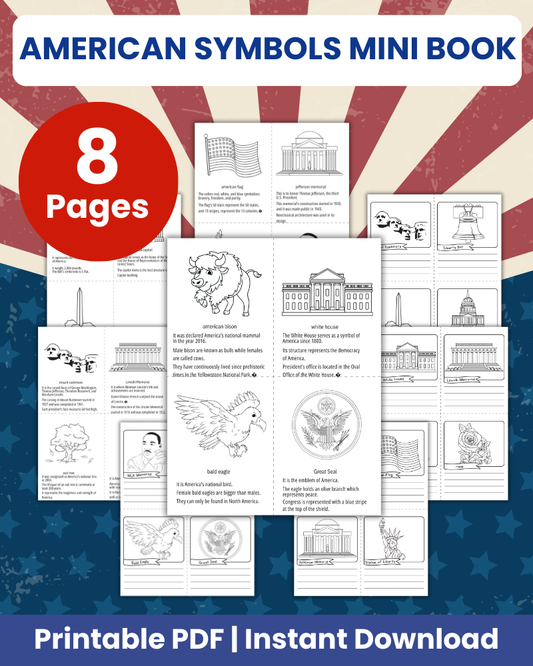 American Symbols Mini Book
