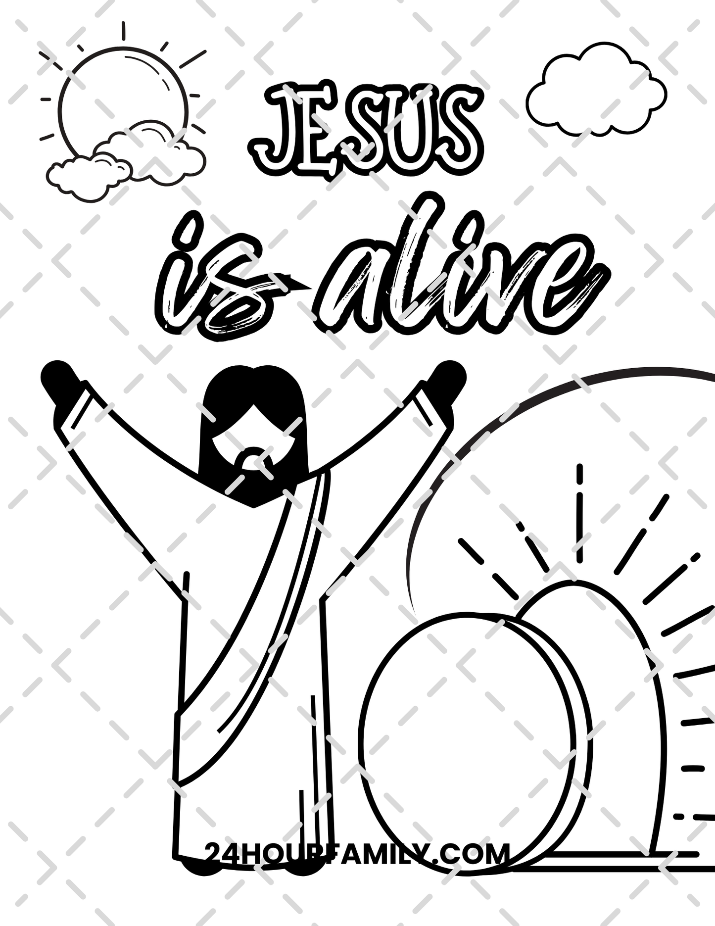 christian easter coloring pages