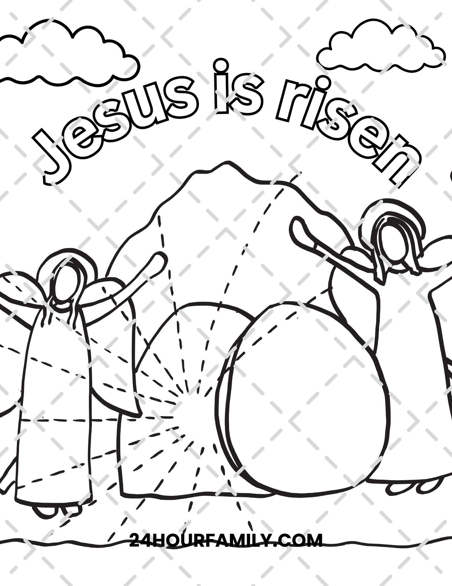 christian easter coloring pages