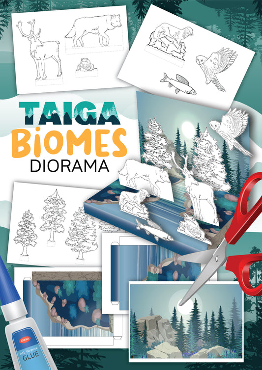 Tiaga Biomes Diorama Printable
