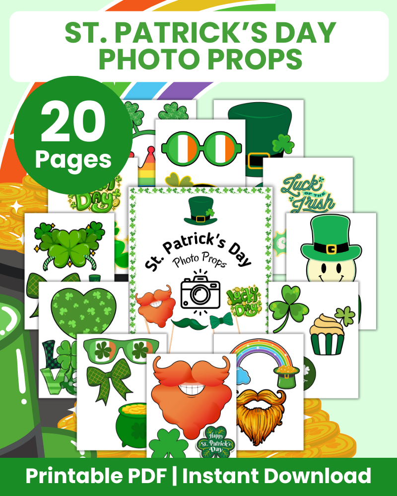 St. Patrick's Day Photo Props