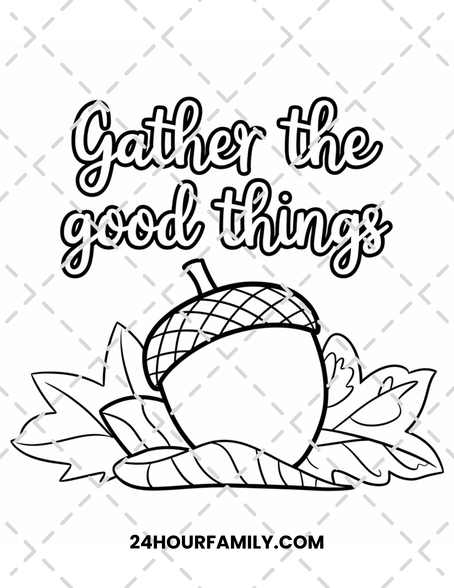 acorn coloring pages