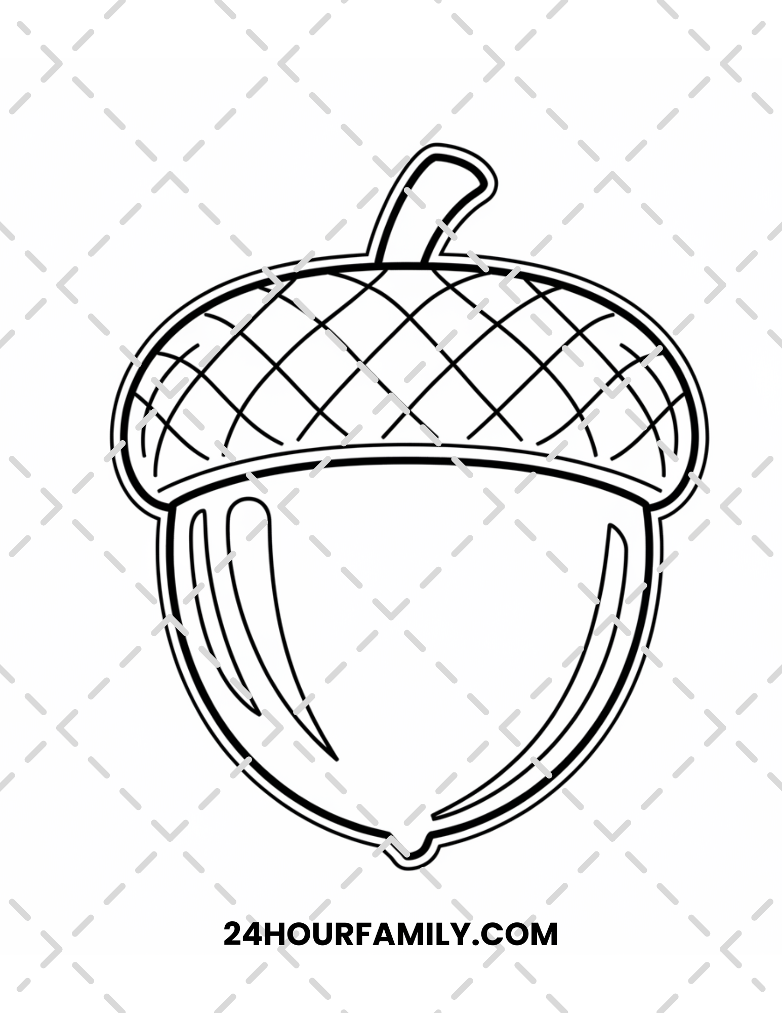 acorn coloring pages