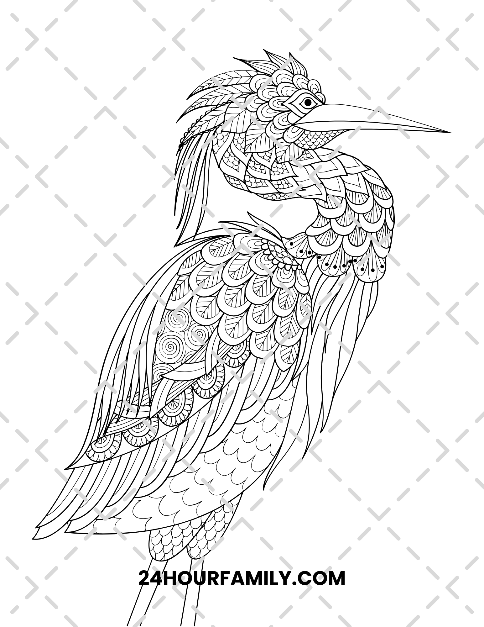 birds coloring pages for adults