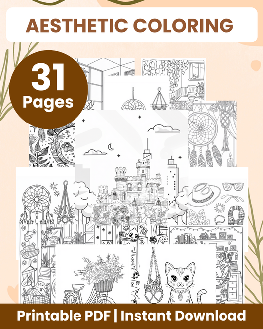 aesthetic coloring pages