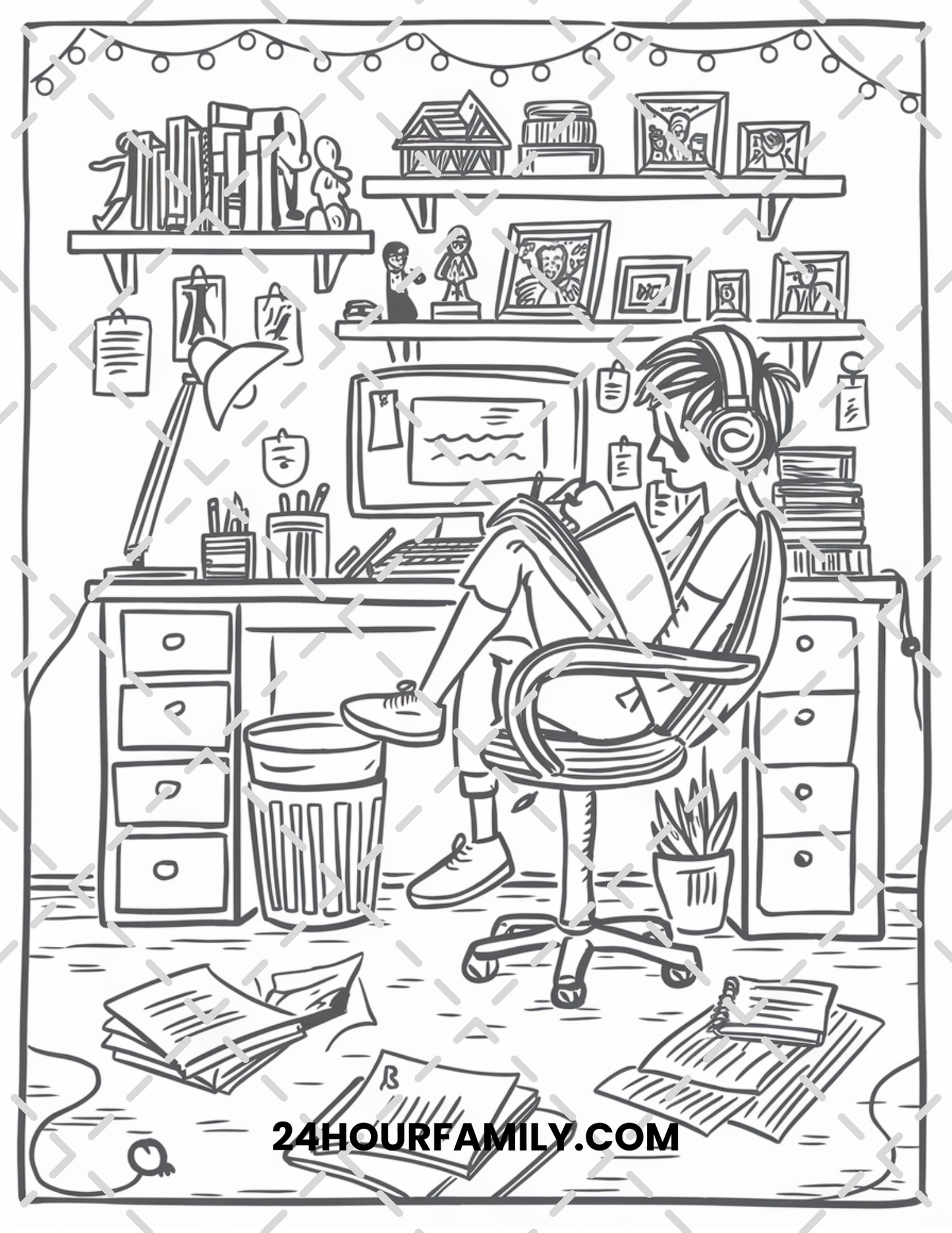 aesthetic coloring pages