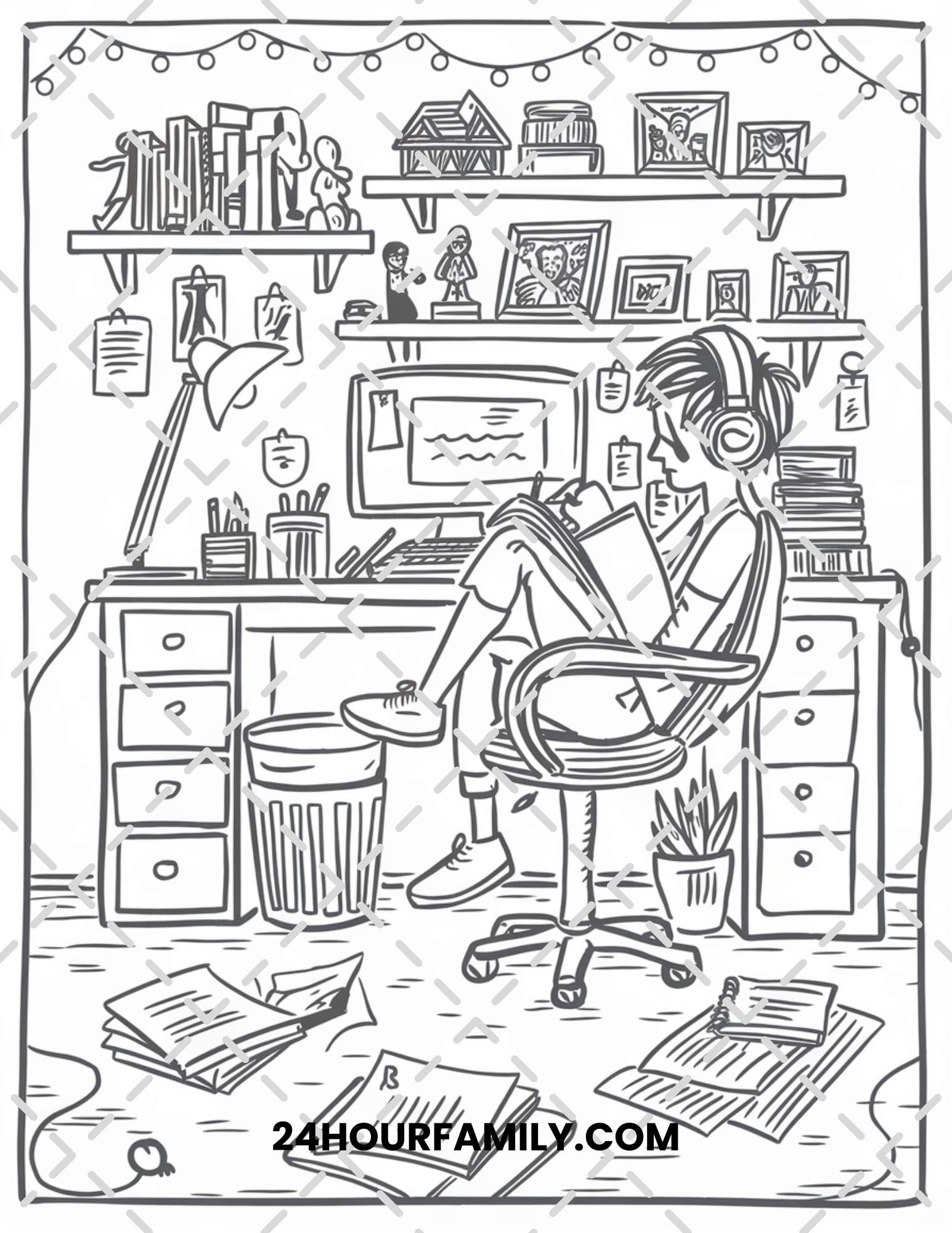 aesthetic coloring pages