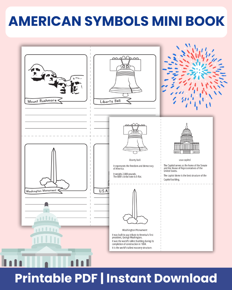 American Symbols Mini Book