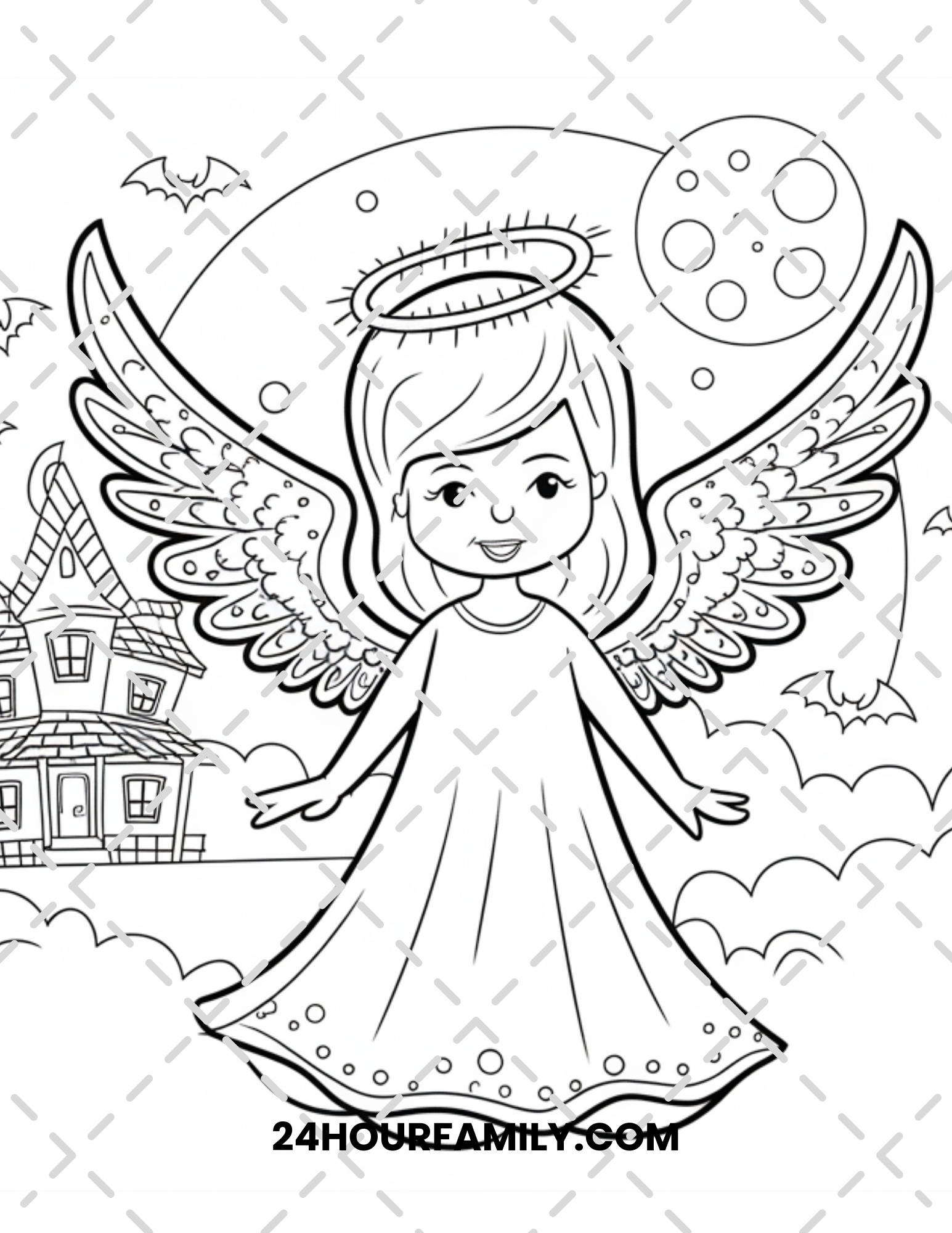 angel coloring pages