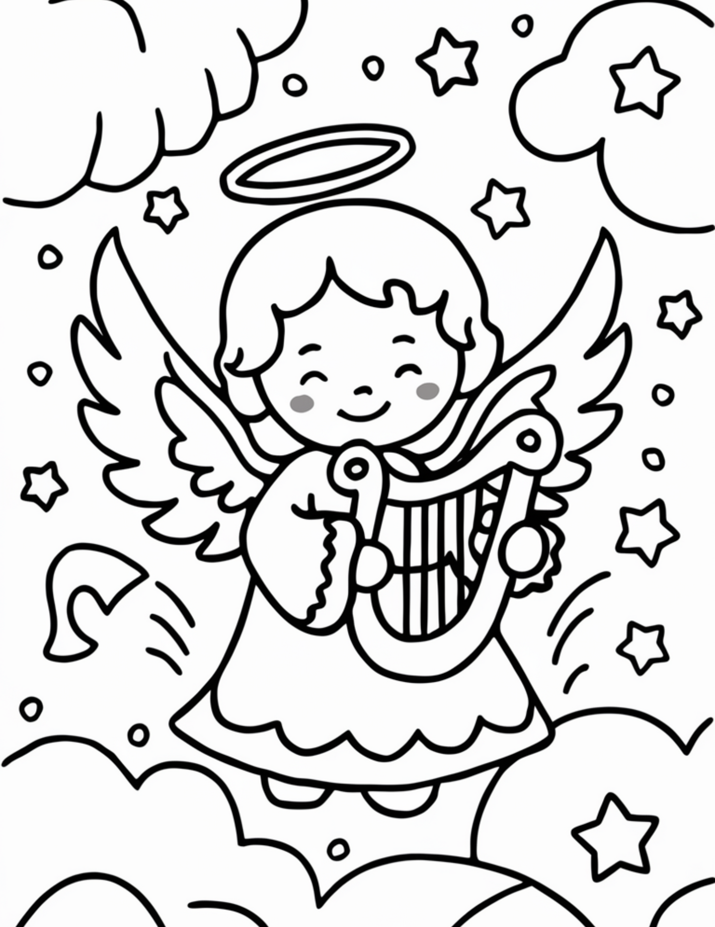 angel coloring pages