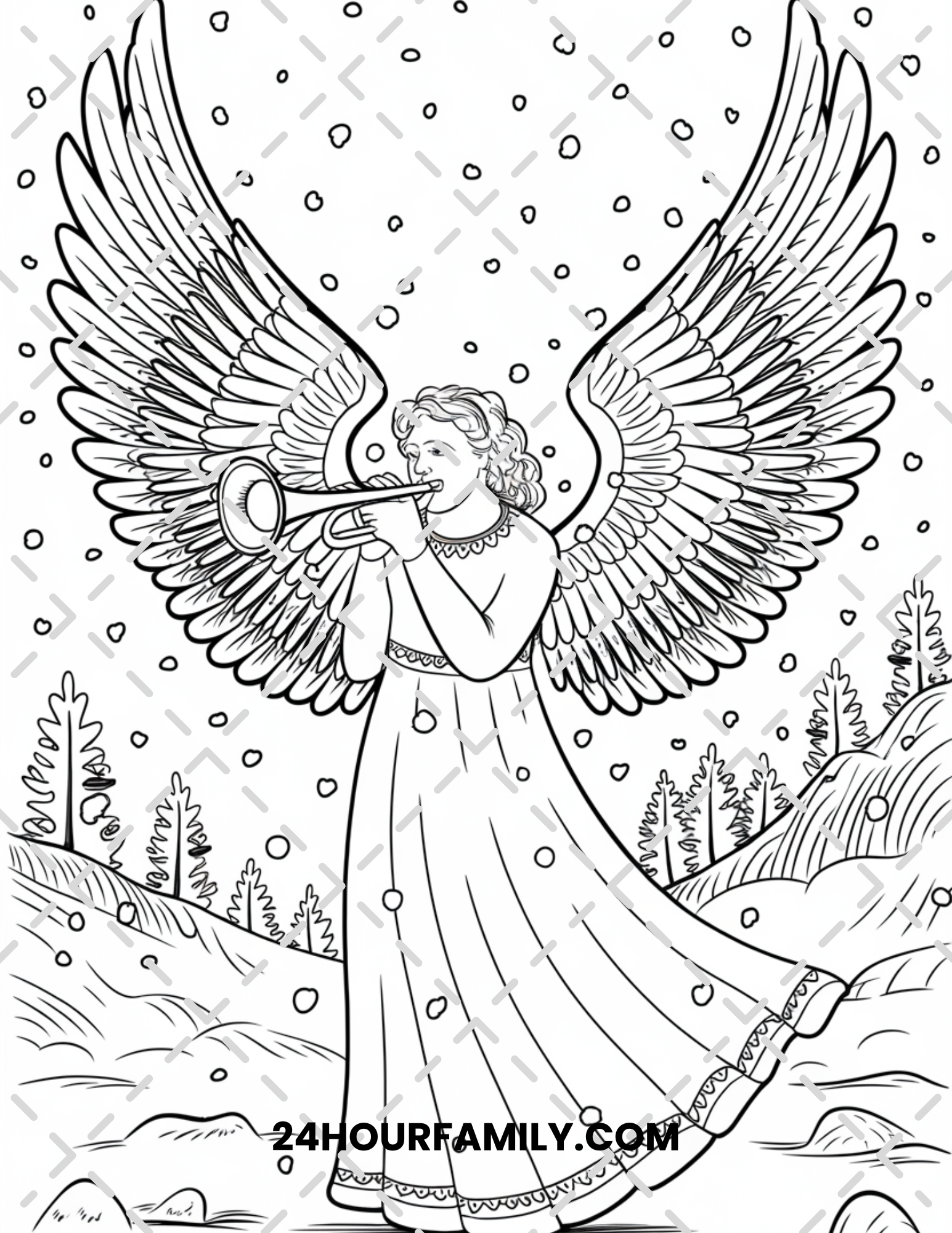 angel coloring pages