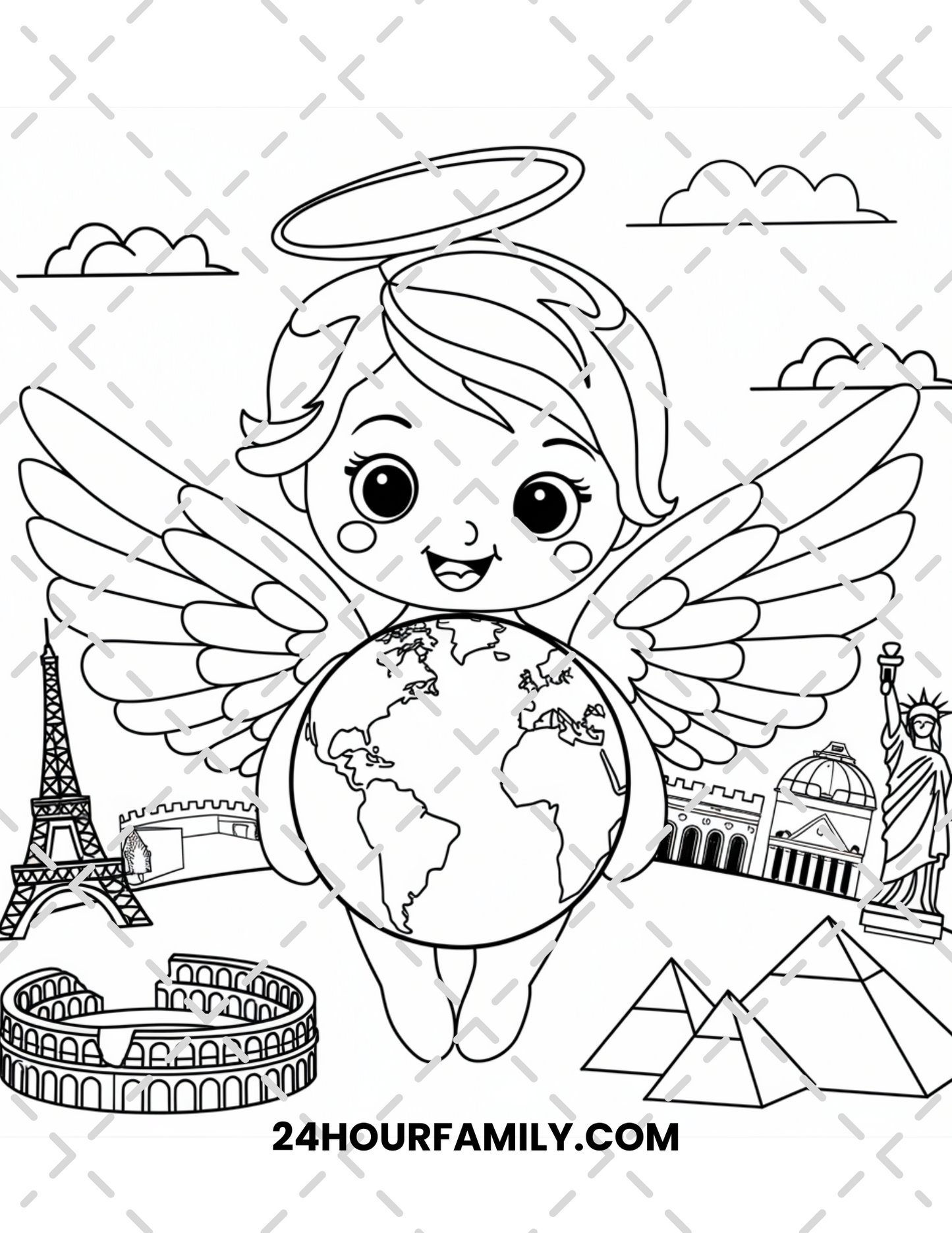 angel coloring pages