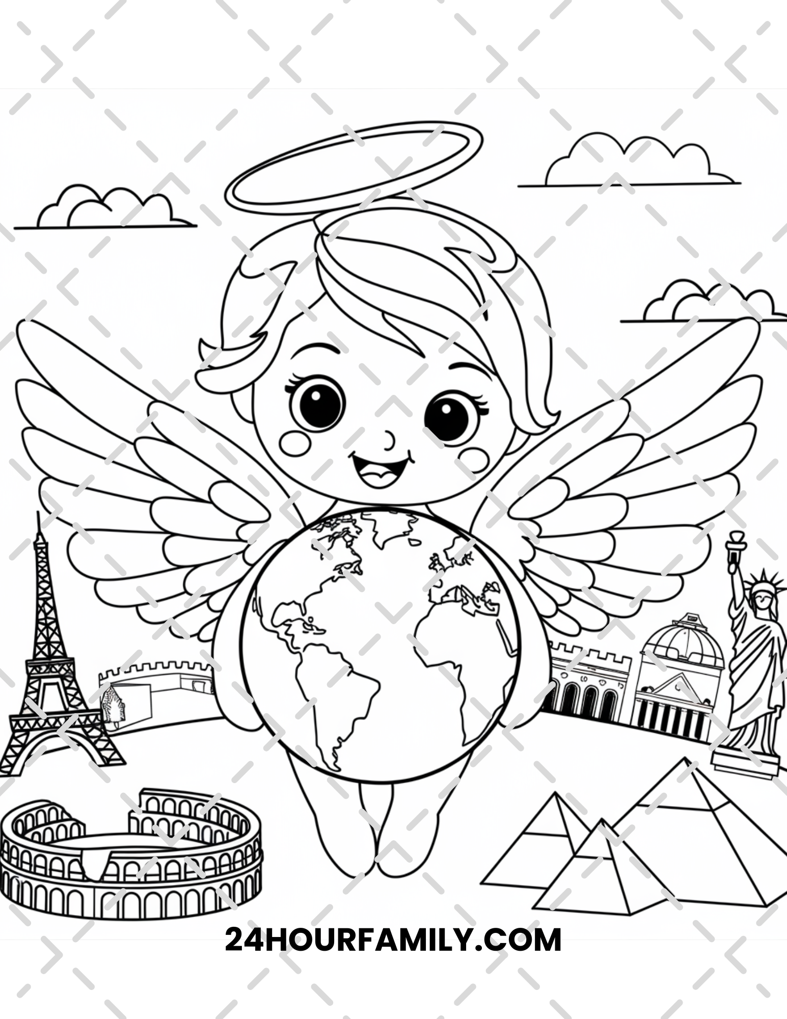 angel coloring pages