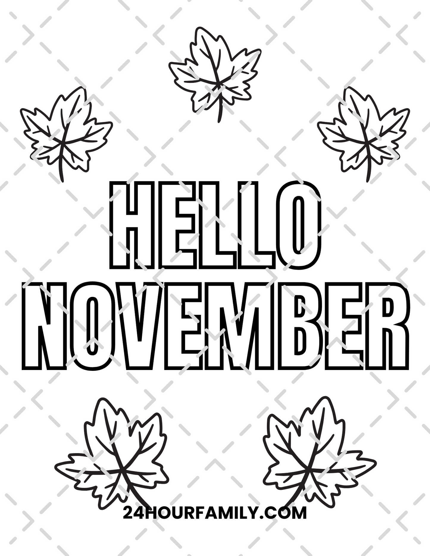 november coloring pages