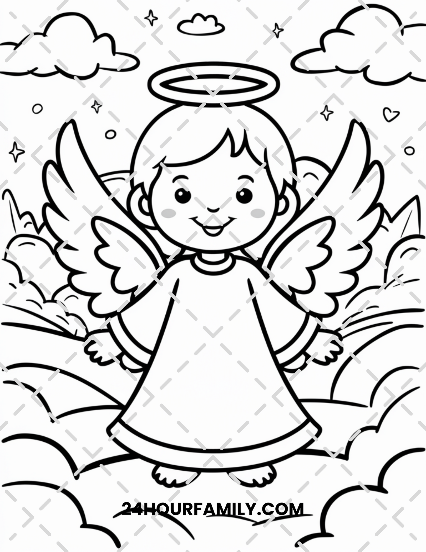 angel coloring pages