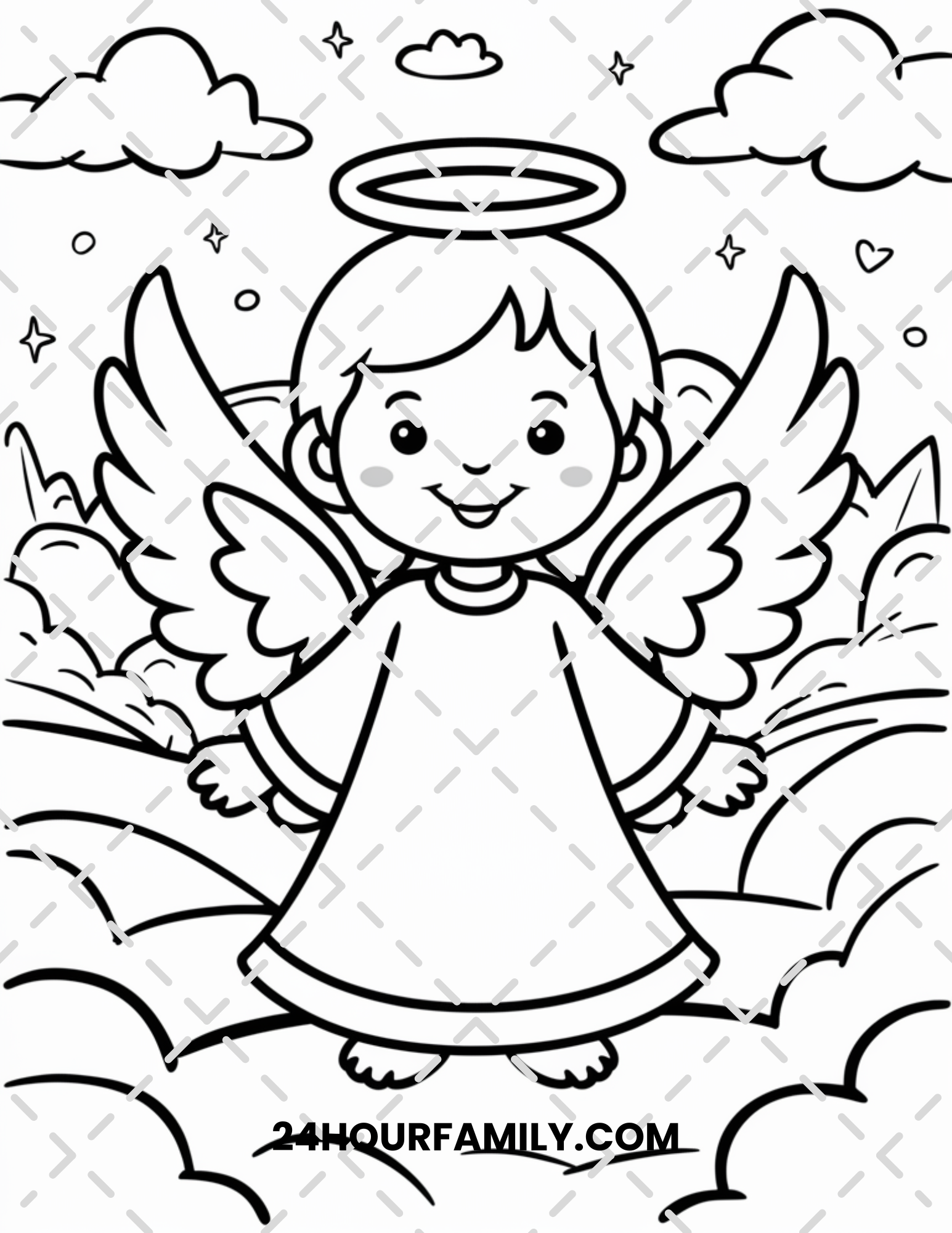 angel coloring pages