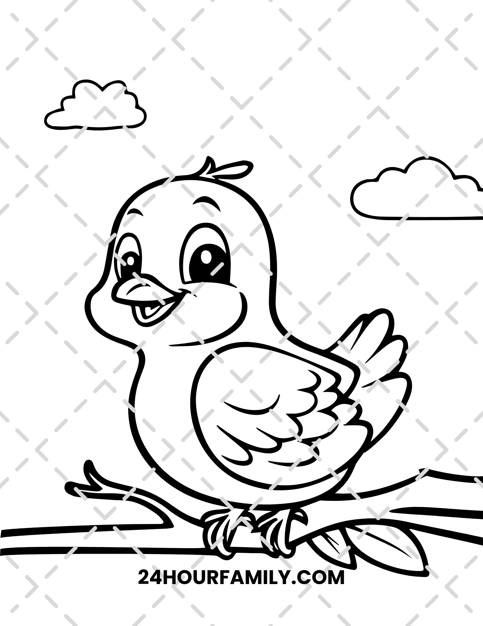birds coloring pages for kids