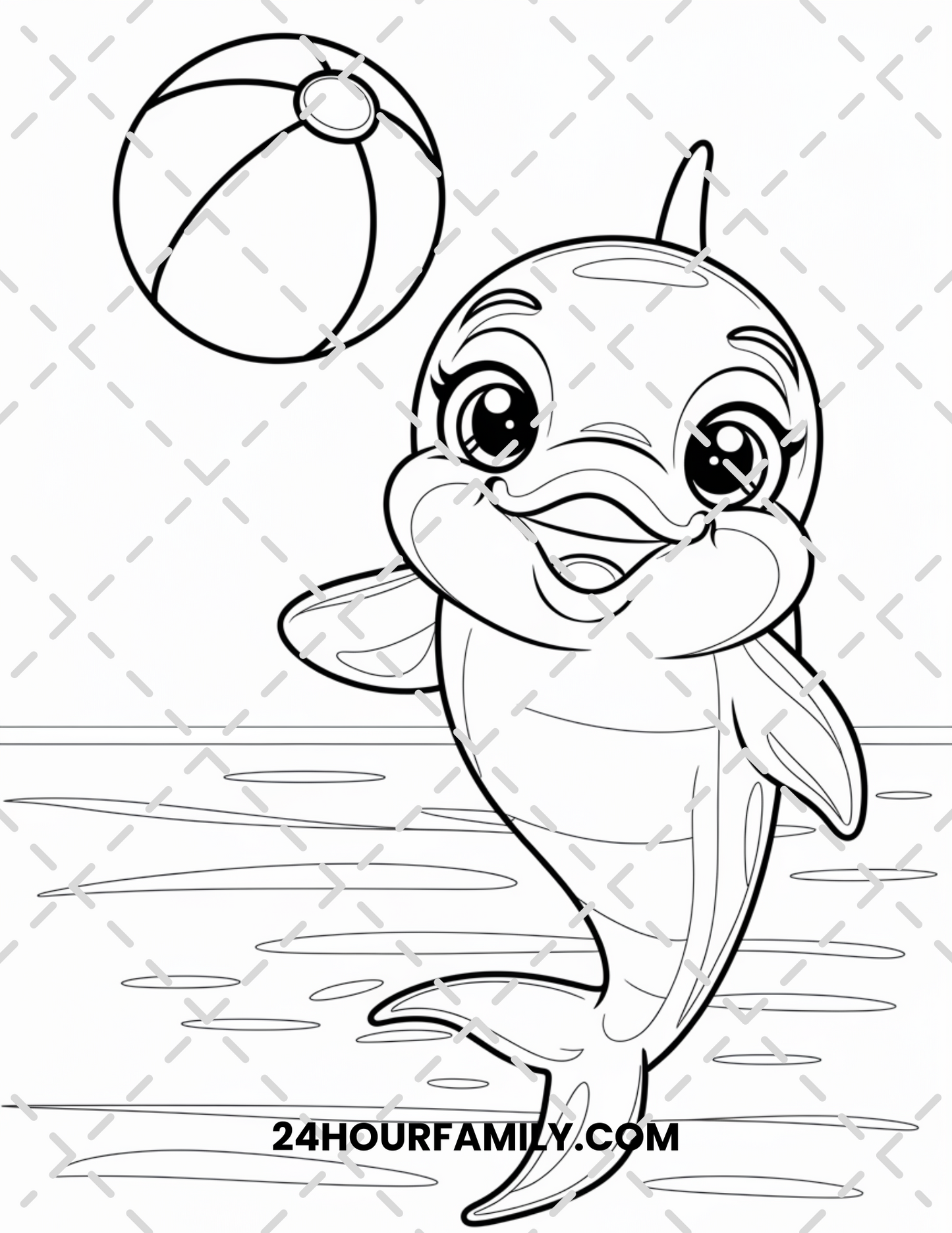 baby dolphin coloring pages