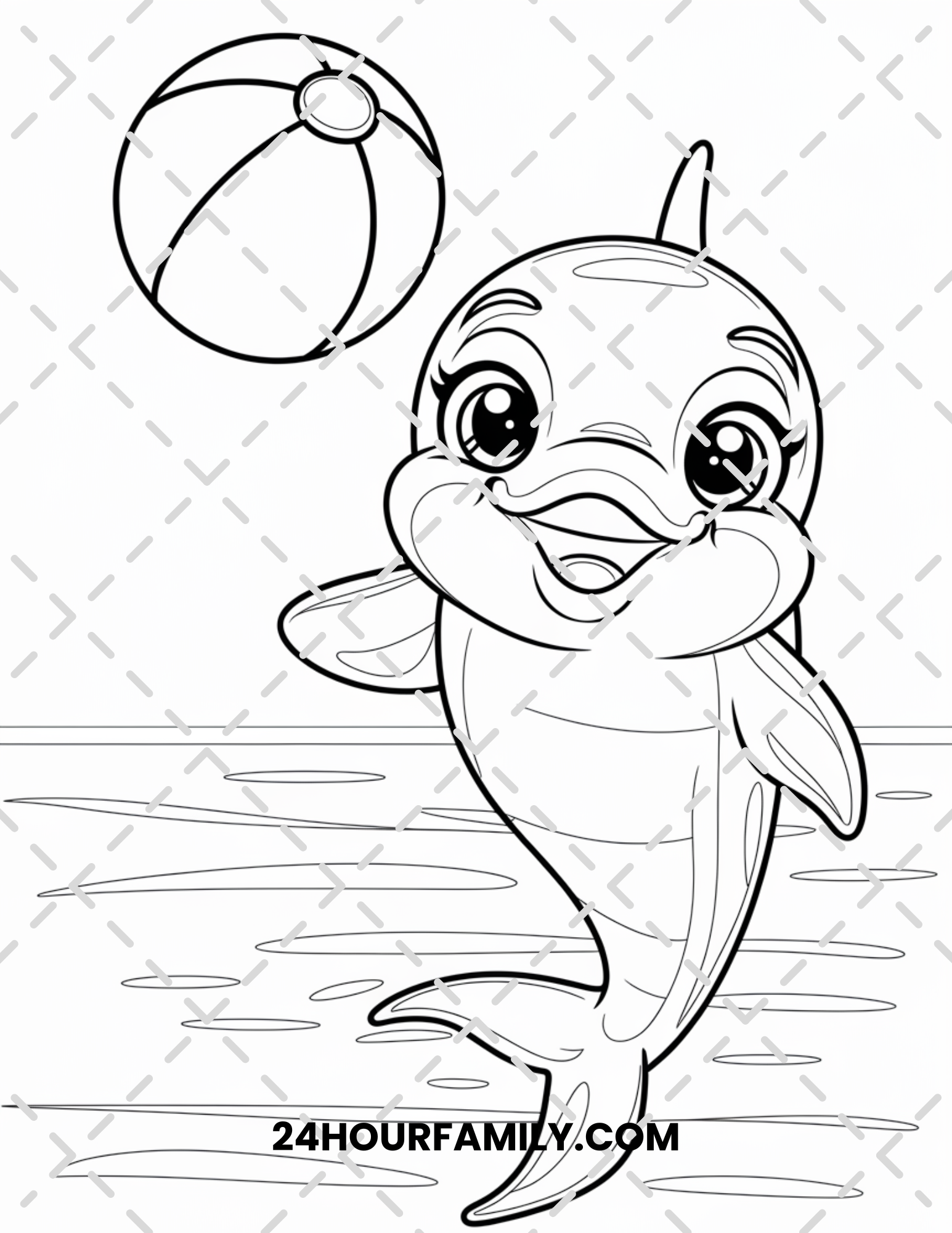 baby dolphin coloring pages