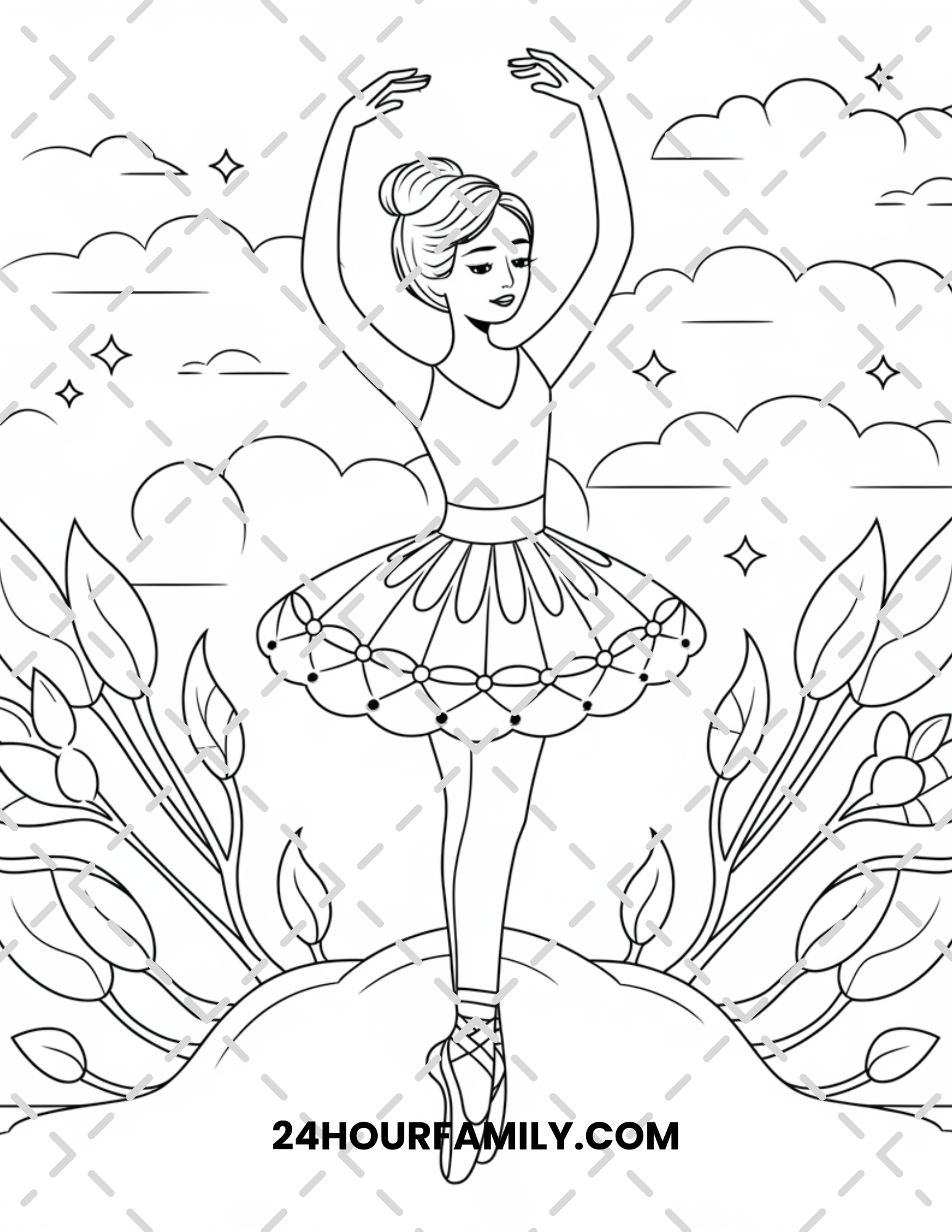 ballerina coloring pages
