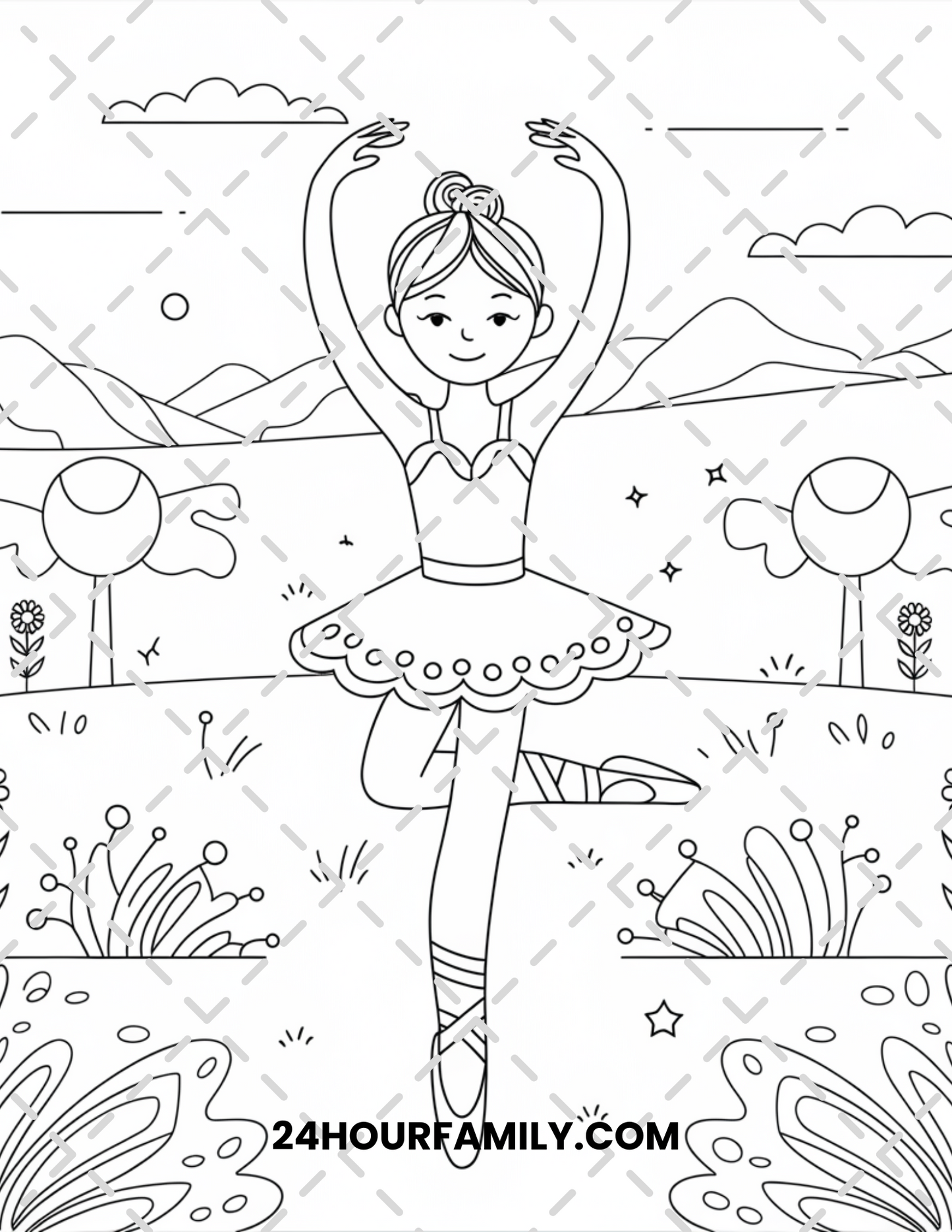 ballerina coloring pages