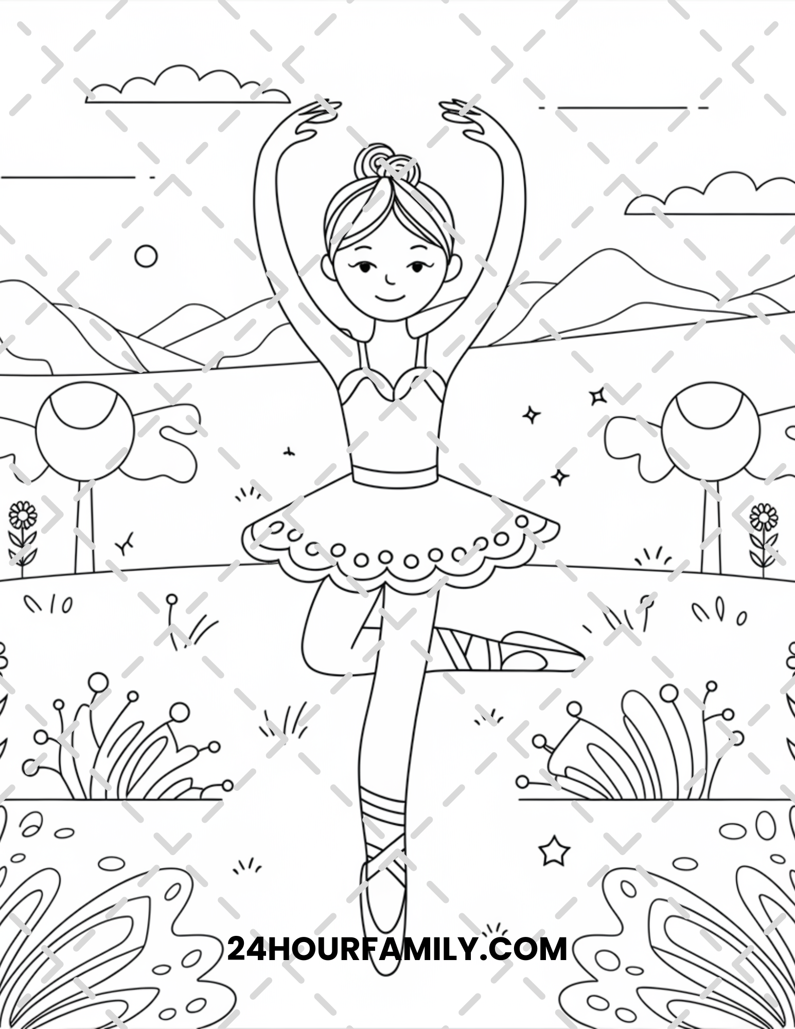 ballerina coloring pages