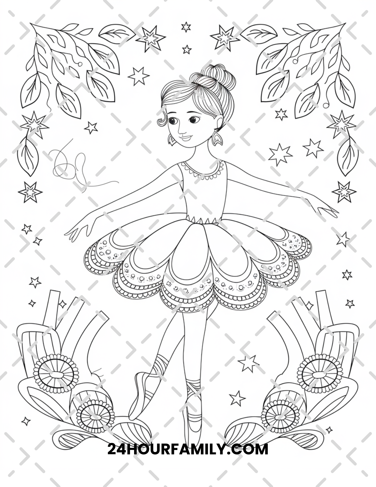 ballerina coloring pages