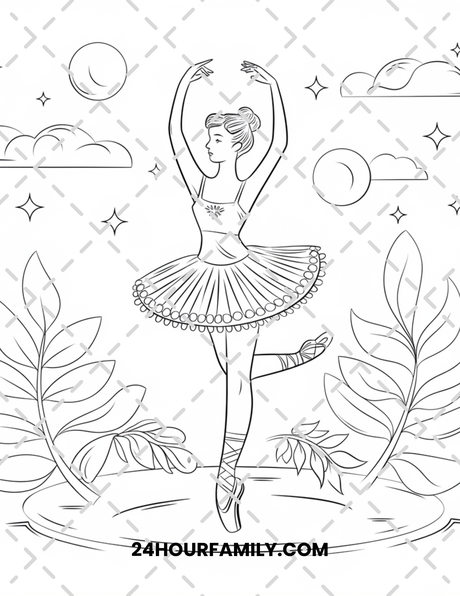 ballerina coloring pages