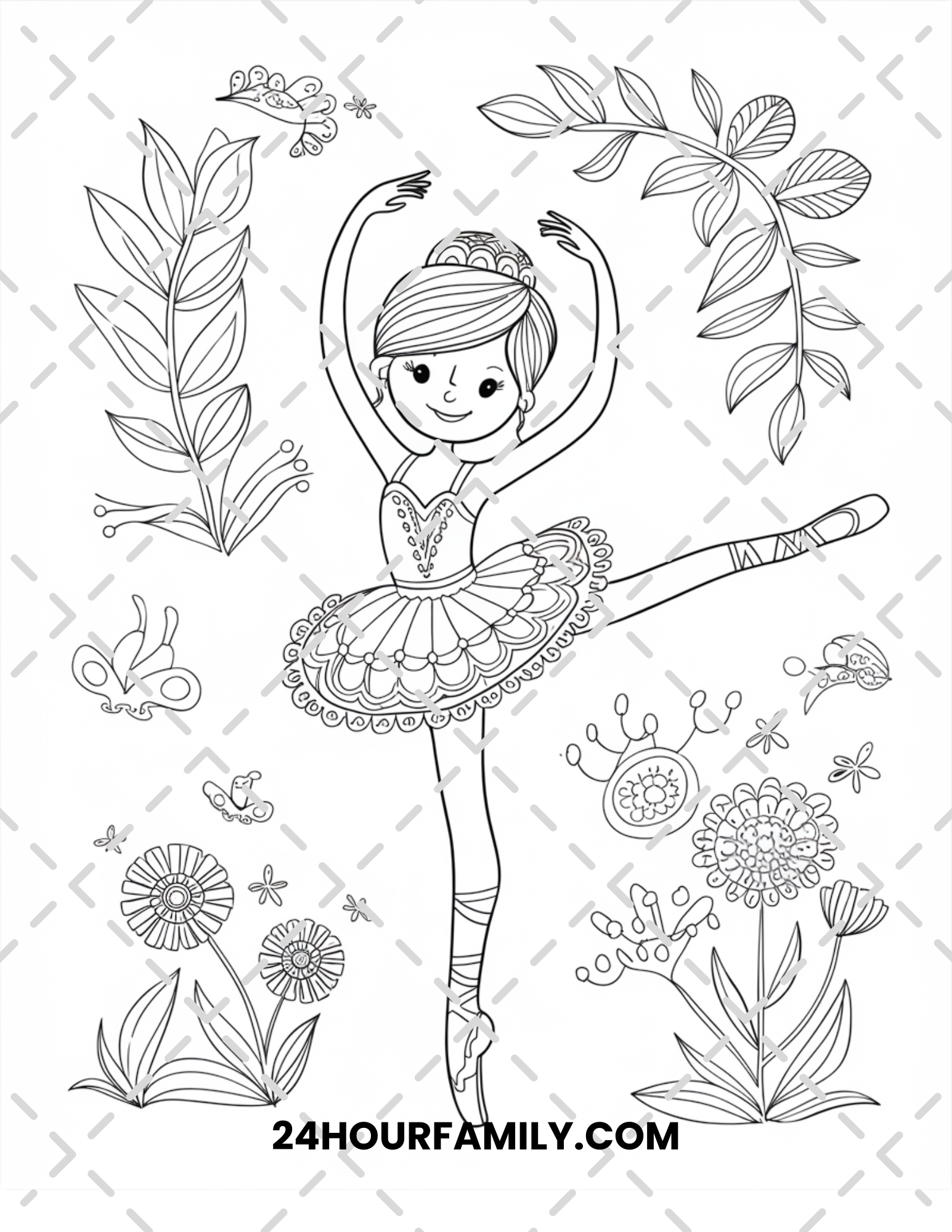 ballerina coloring pages