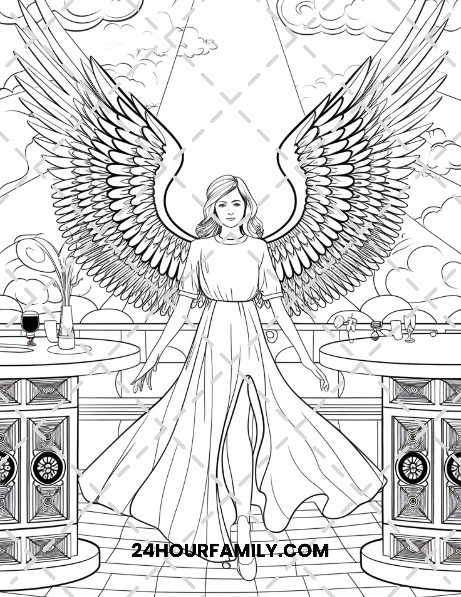 angel coloring pages