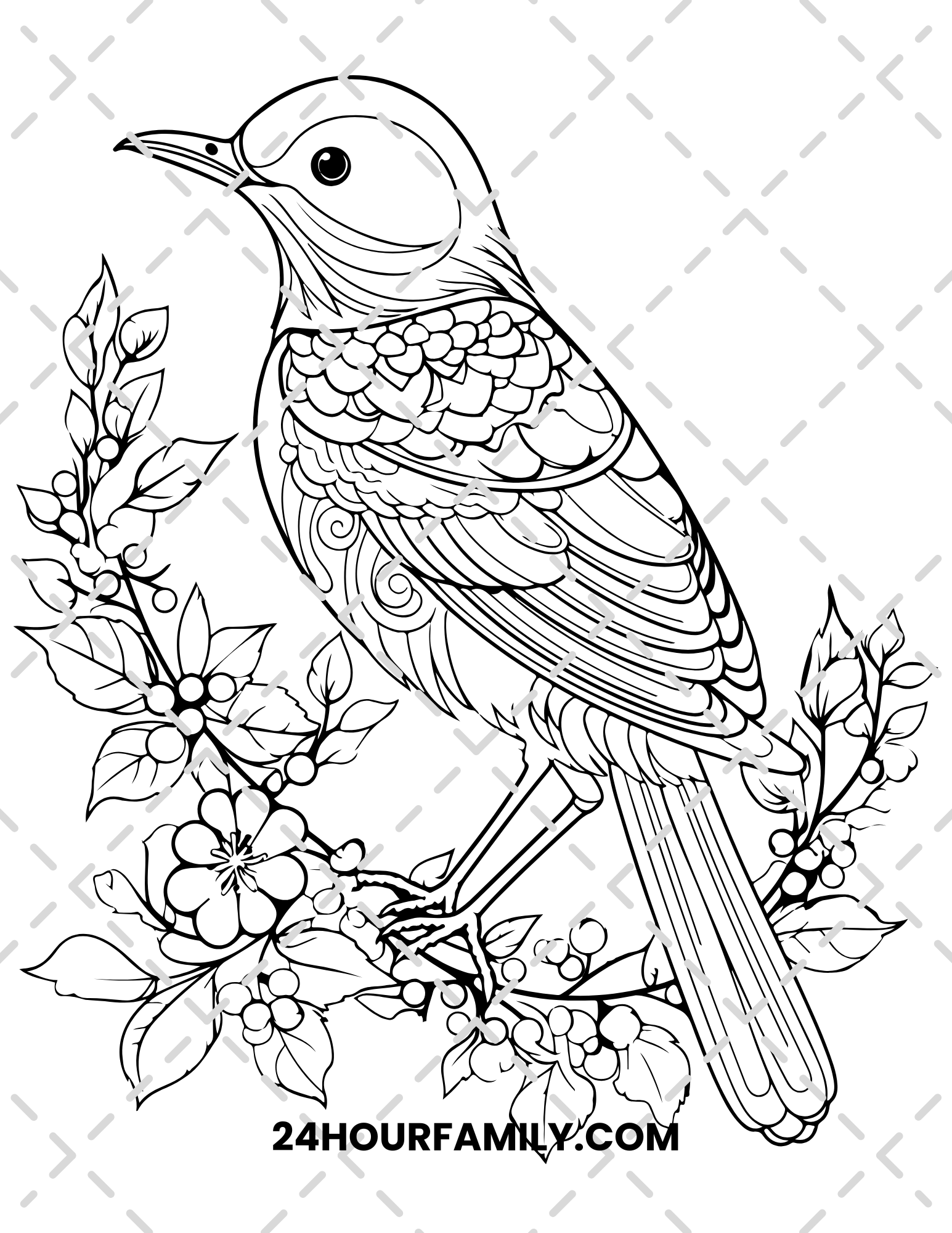 birds coloring pages for kids