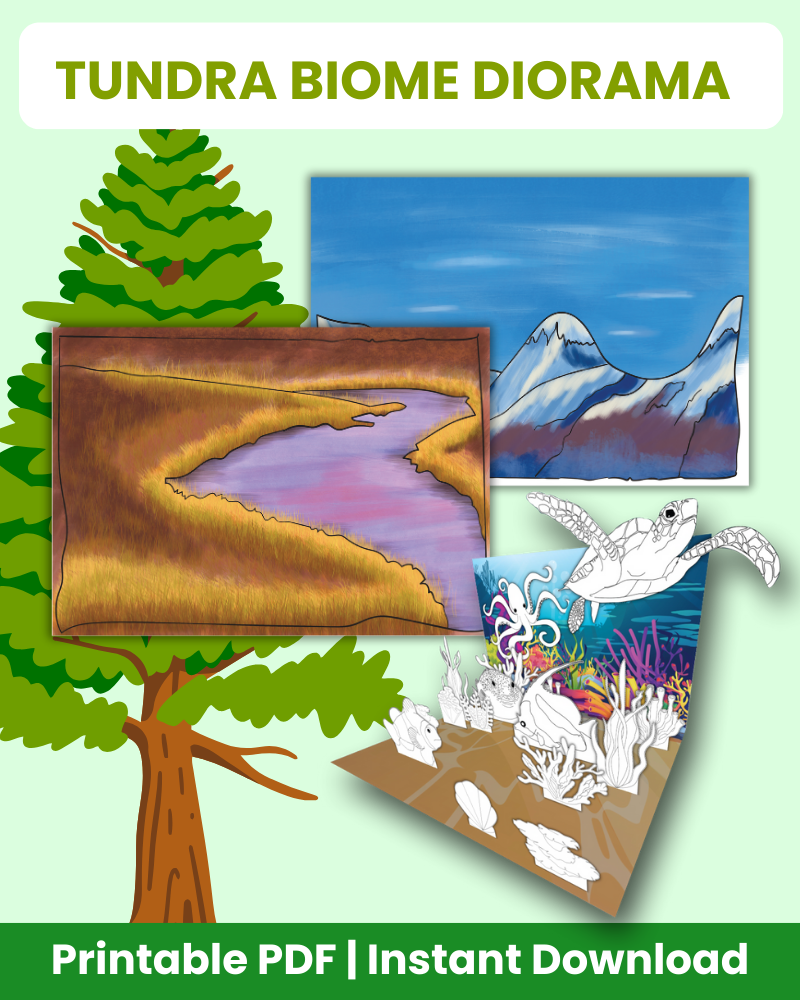 tundra biome diorama printable crafts
