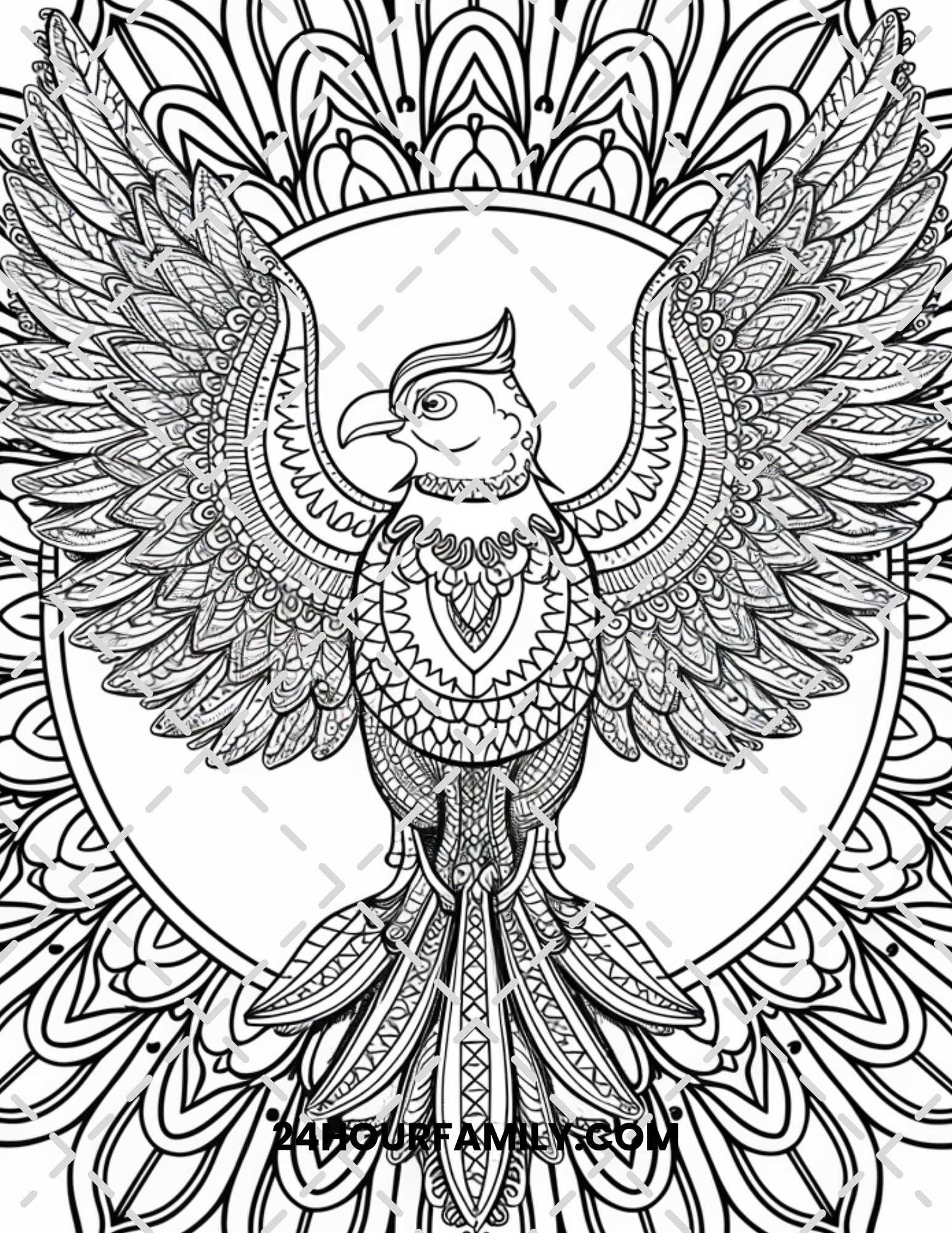 birds coloring pages for adults