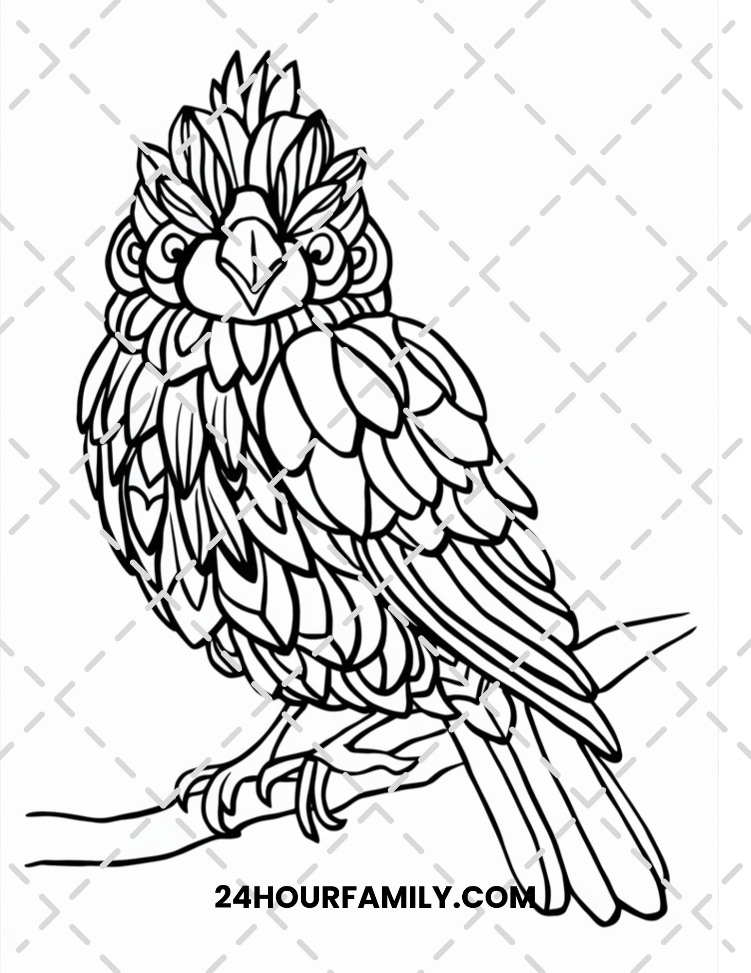 birds coloring pages for adults
