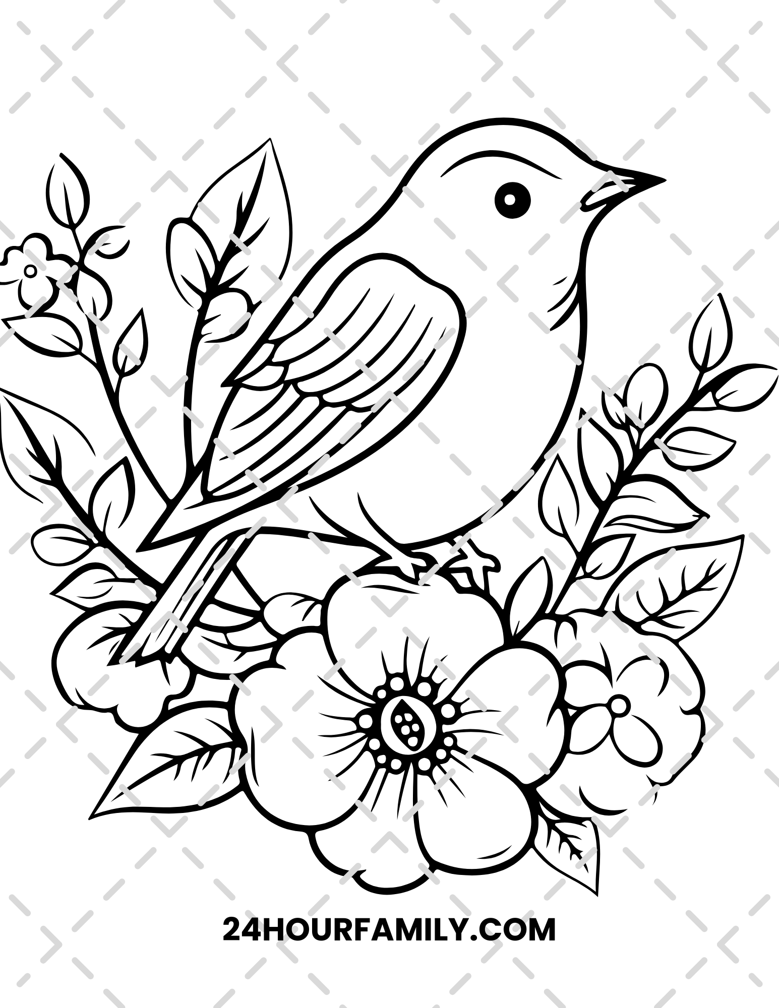 birds coloring pages for kids