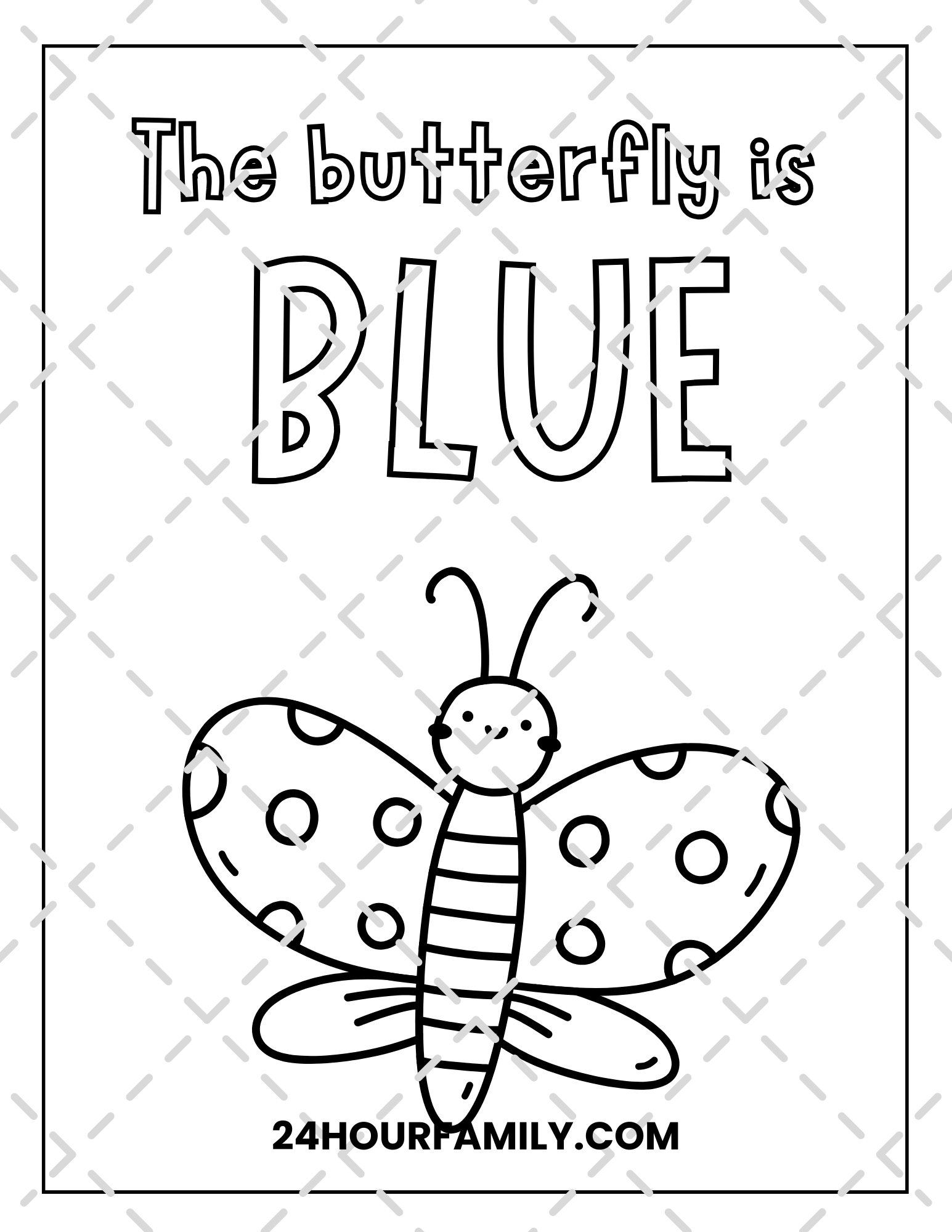 blue coloring pages