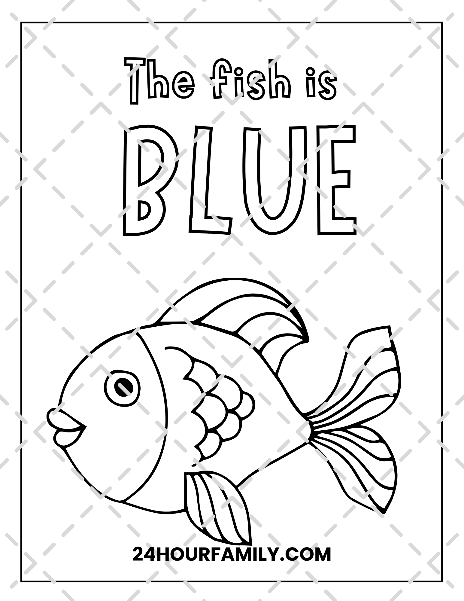 blue coloring pages