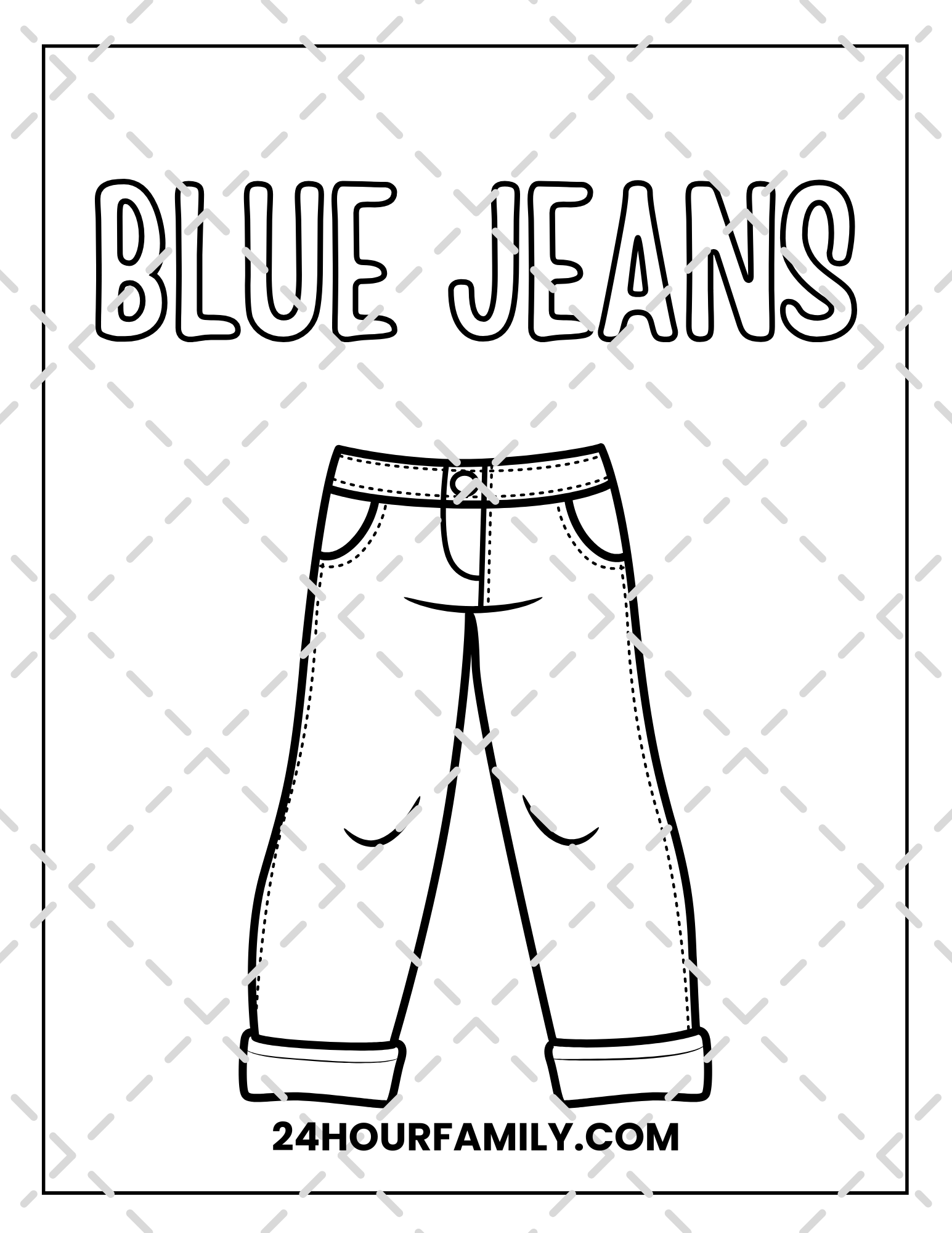 blue coloring pages