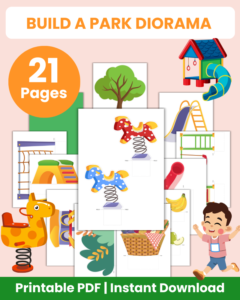 Build a Park Printable Diorama