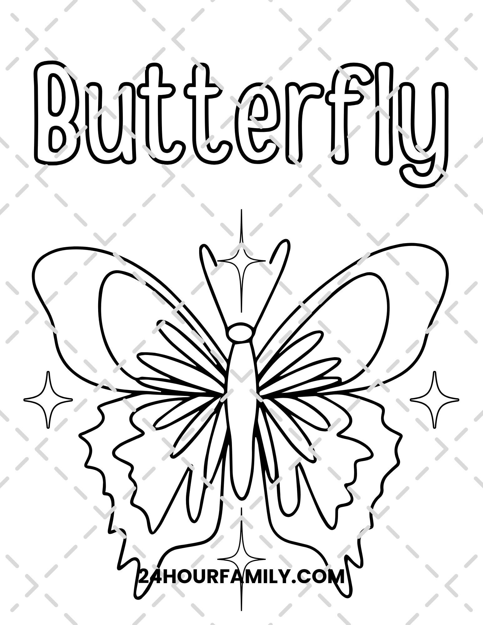 butterfly coloring pages