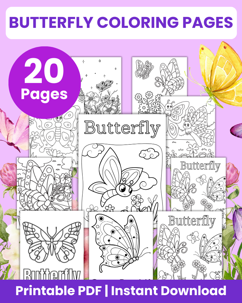 butterfly coloring pages