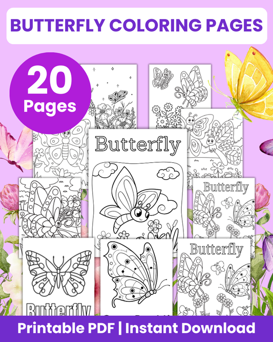 butterfly coloring pages