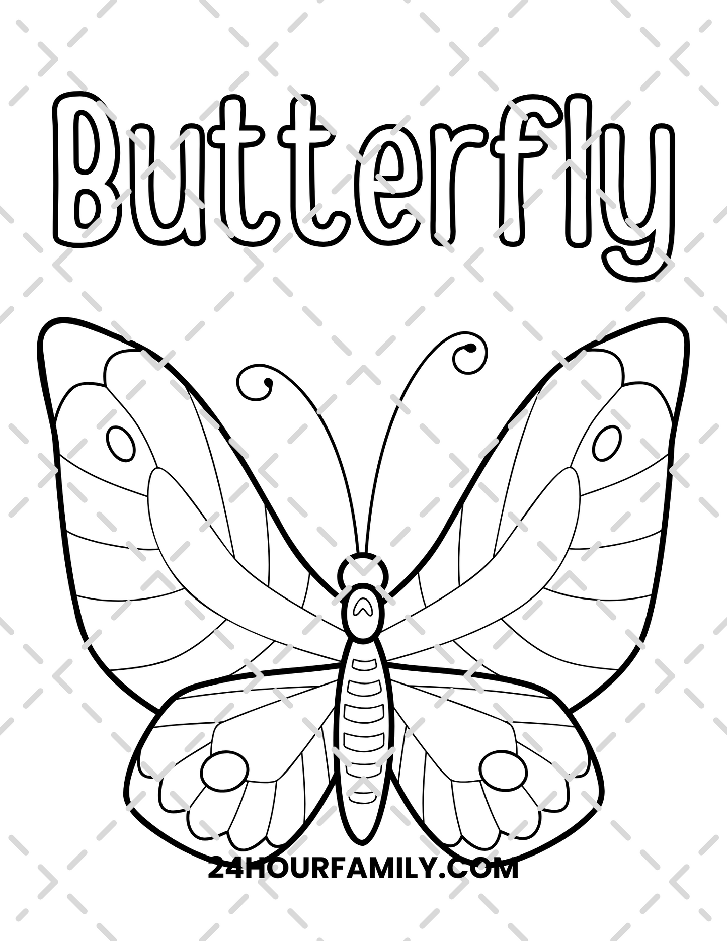 butterfly coloring pages