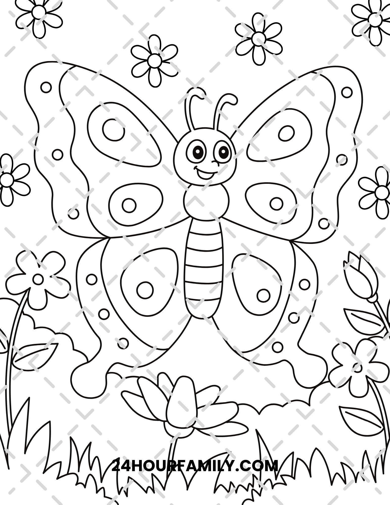 fluttering butterflies